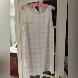 Silk Georgette crepe ballet neck long tank